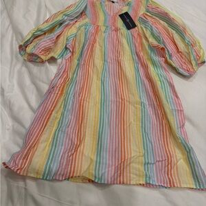 Michelle McDowell Colorful Striped Spring Dress